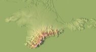 Crimea 3D elevation model
