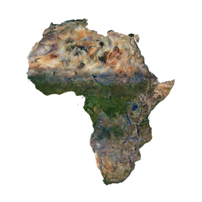 Africa 3D model terrain
