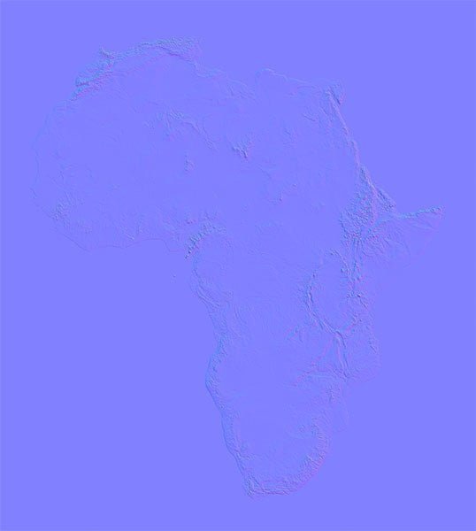 Africa Narmal Map