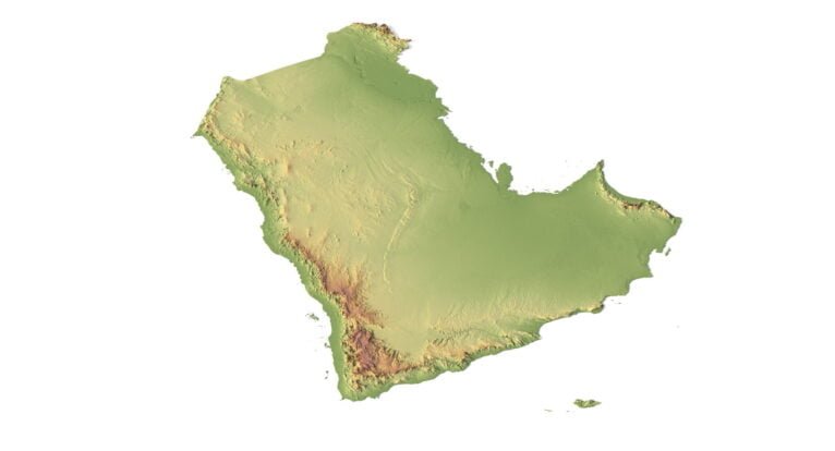 Arabian Peninsula 3D model in C4D format