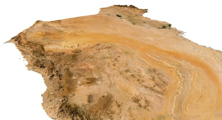 3D terrain model of Arabian Peninsula