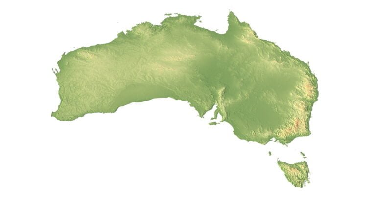 Australia landscape in 3D