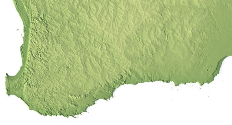 3D terrain model of Australia