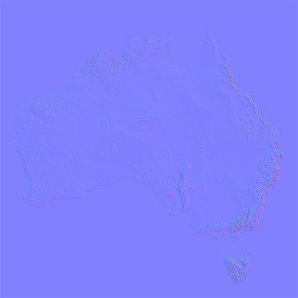 Australia Normal Map