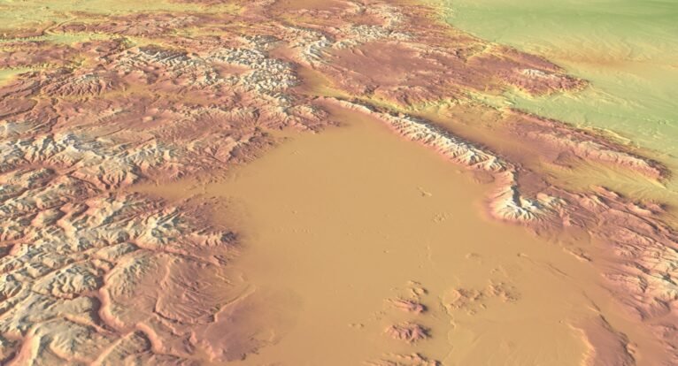 3D map of Colorado topography