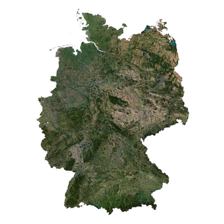 Germany 3D model terrain