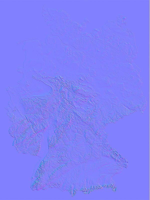 Germany Normal Map
