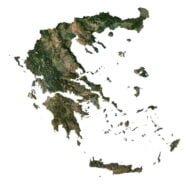 Greece 3D model terrain
