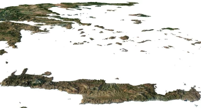Greece 3D model in C4D format