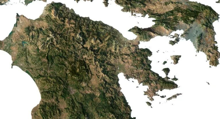 Greece 3D elevation model