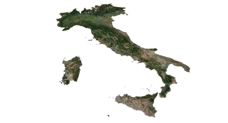 Italy map 3d model