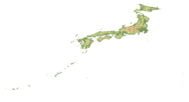 Topographic map Japan
