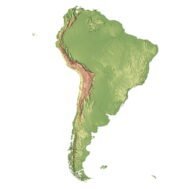 South America 3D model