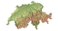 Switzerland map 3d model