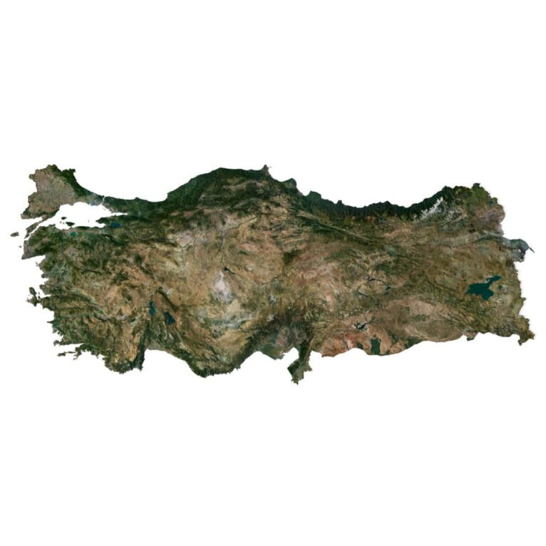 Turkey 3D model terrain