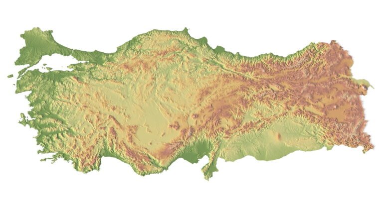 Turkey map 3d model