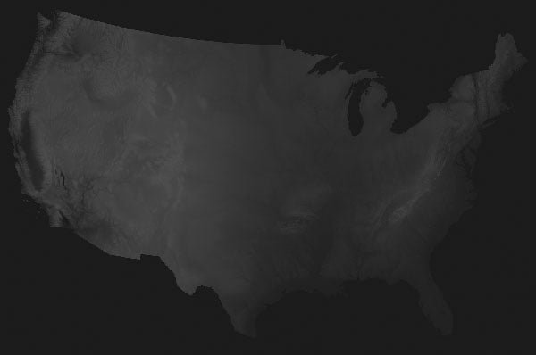 USA Height Map