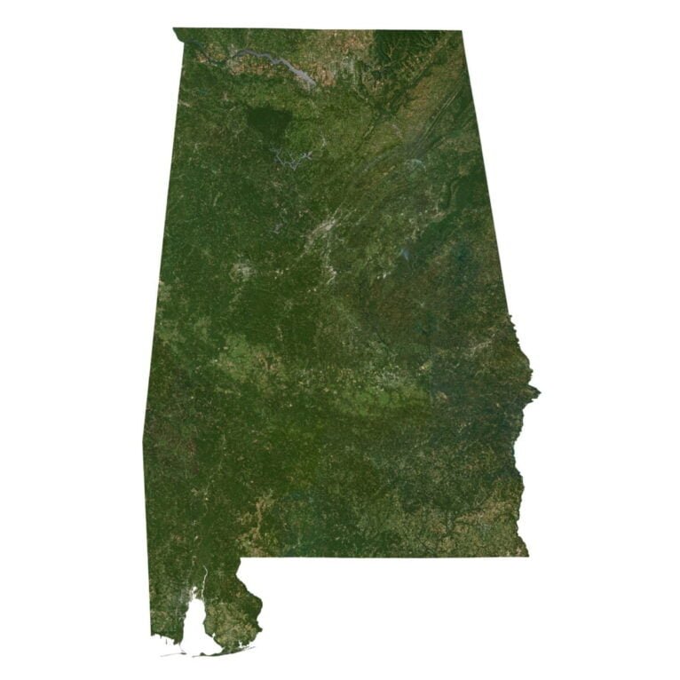 Alabama 3D model terrain