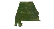 Topographic map Alabama