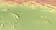 Detailed 3D model of Arizona relief
