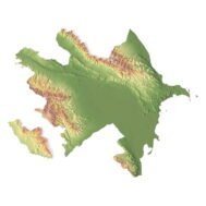3D map of Azerbaijan topography