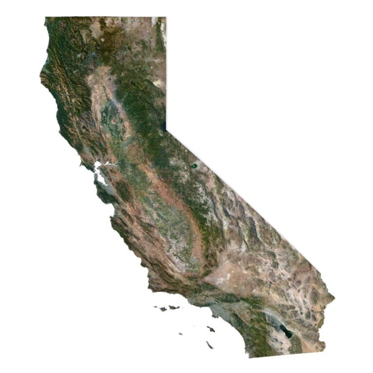 California 3D model terrain