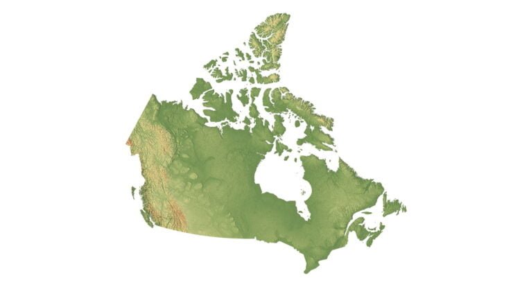 Canada map 3d model