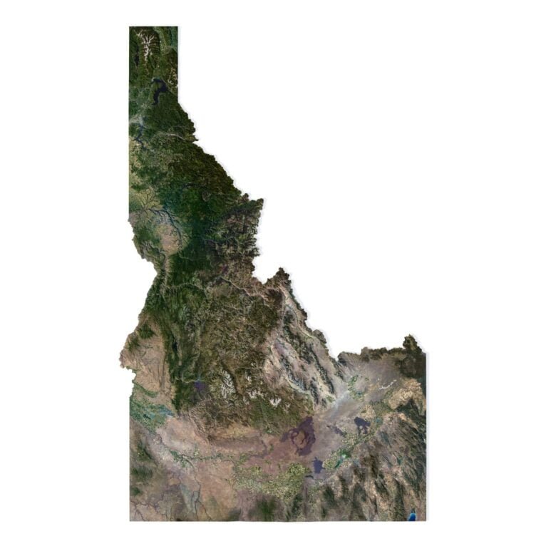 Idaho 3D model terrain