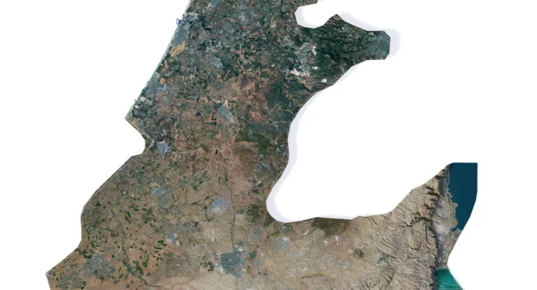 Israil relief map