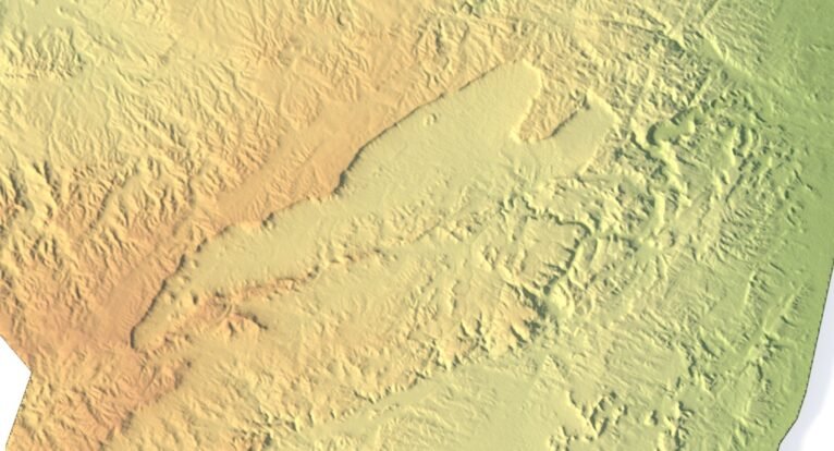 Topographic map Israil