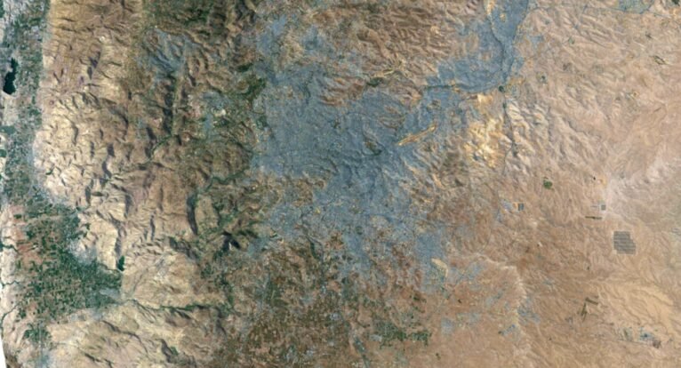 Topographic map Jordan