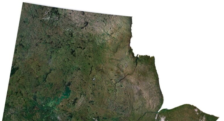 Manitoba 3D map