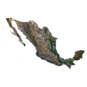 Mexico 3D model terrain