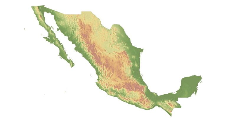 Mexico map 3d model