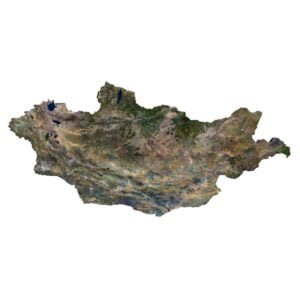 Mongolia 3D model terrain