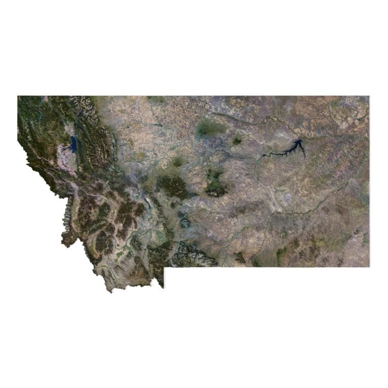 Montana 3D model terrain