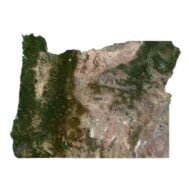 Oregon 3D model terrain