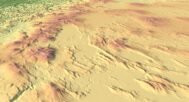 3D terrain model of Oregon