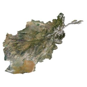 Afghanistan 3D model terrain