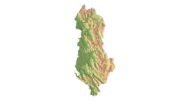 Albania map 3d model