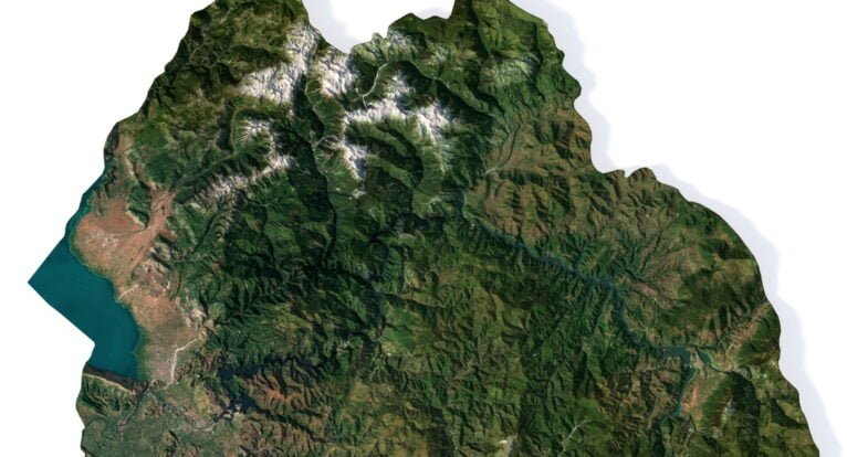 Albania 3D map
