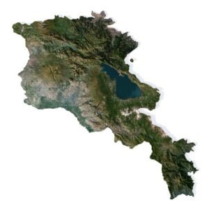 Armenia 3D model terrain