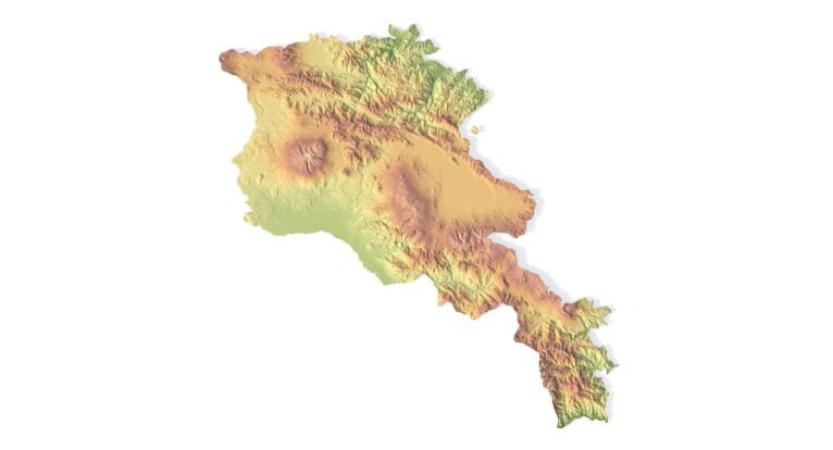 Armenia map 3d model