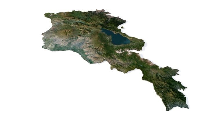 Topographic map Armenia