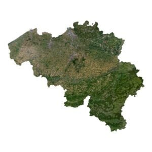 Belgium 3D model terrain