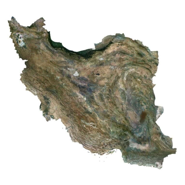 Iran 3D model terrain