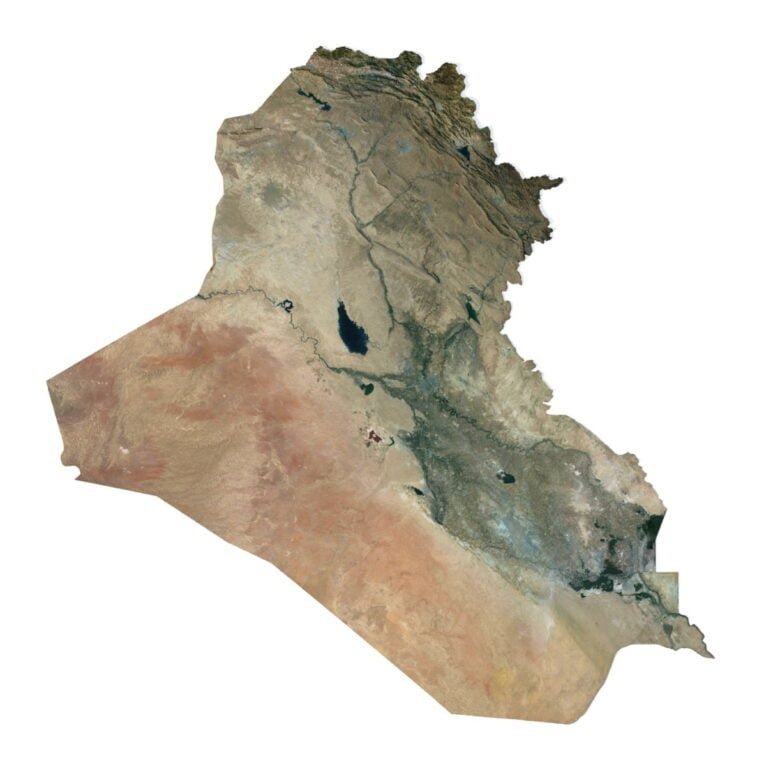 Iraq 3D model terrain
