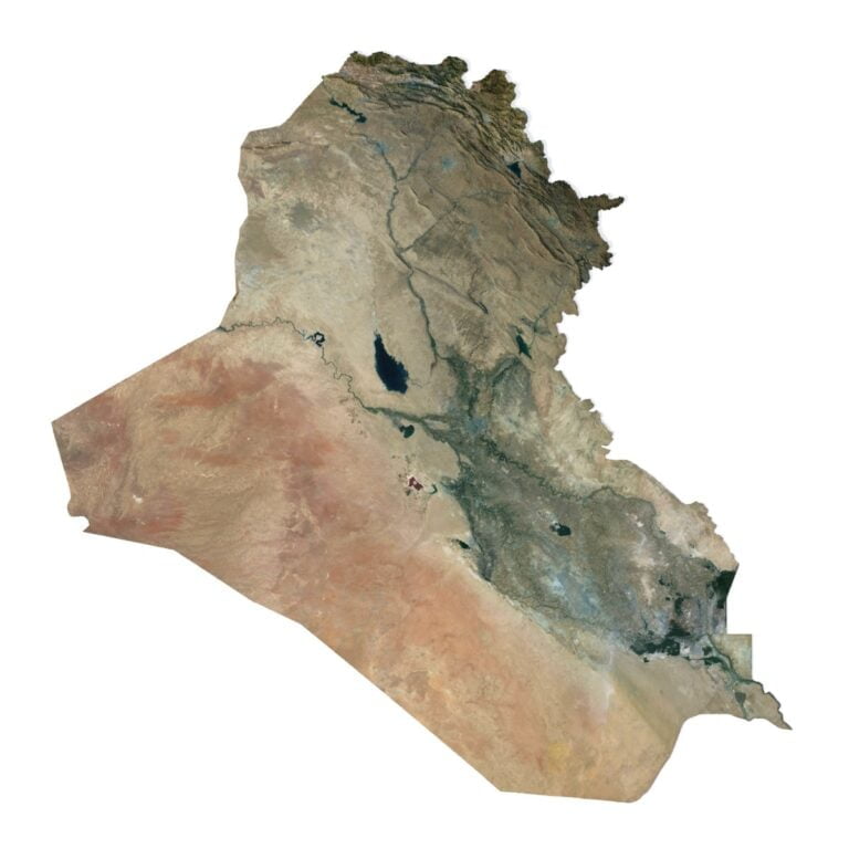 Iraq Map Texture Iraq 3D Model Terrain Map for 3D Design and Art. Buy 3D Maps