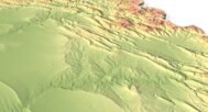 3D terrain model of Iraq