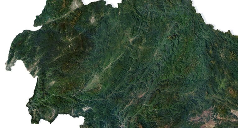 Laos 3D map